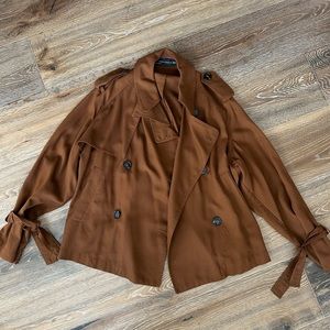 Zara cropped trench XS